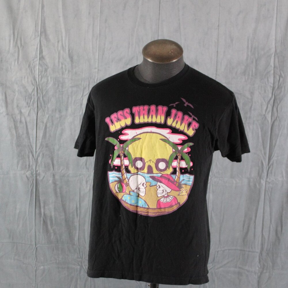 Less Thank Jake Shirt - Beach Skeleton Graphic - Men's Large